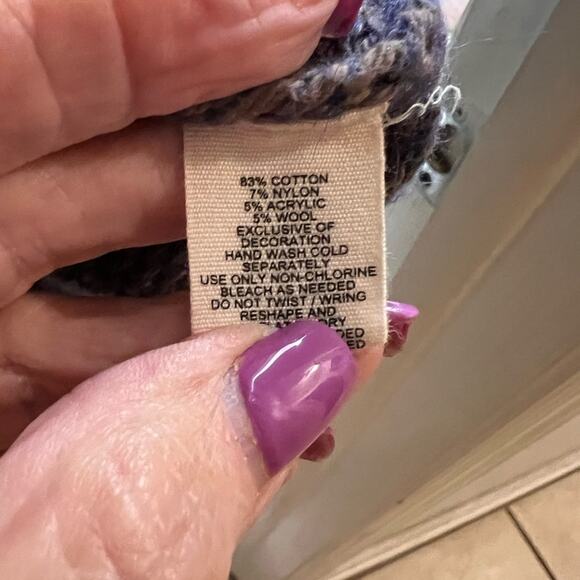 Anthropologie moth gray blue grandpa sweater worn by Melissa Lauren size s/m - Picture 5 of 7